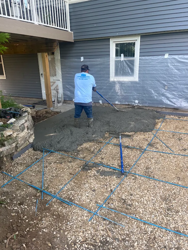 Concrete installation North Liberty Iowa